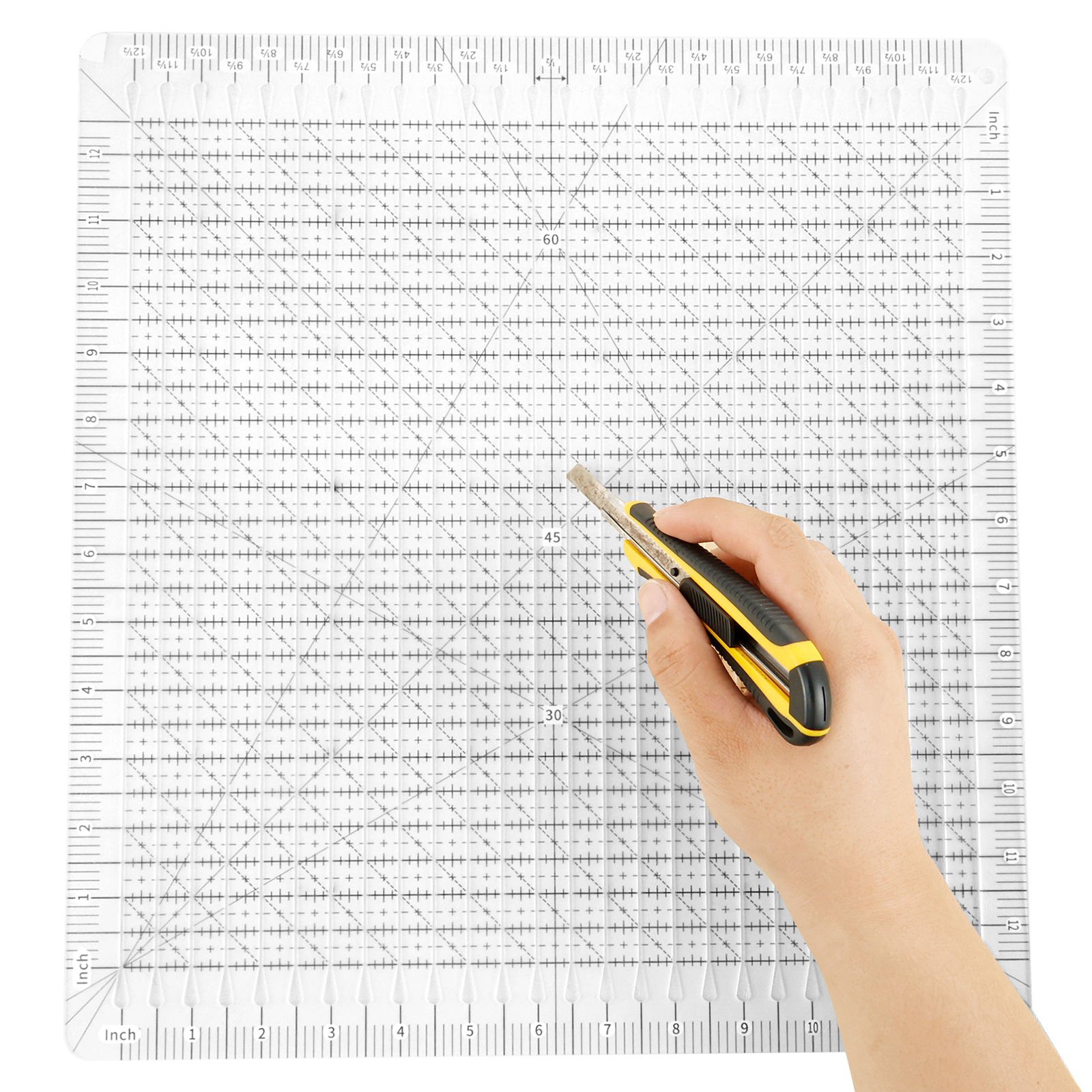 Embroidery Converter - Quilting Ruler 12 x 12 Inches