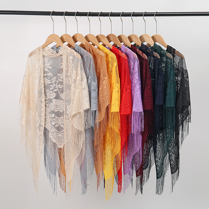 Embroidery Veil - New Embroidery Lace Scarf Shawl Floral