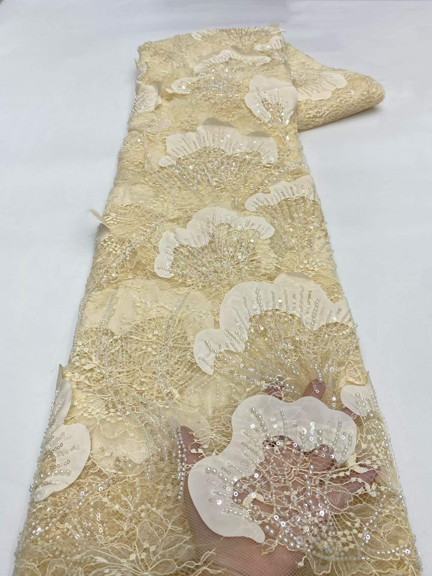 Embroidery Abaya - 2026 Luxury African Lace Fabric 5
