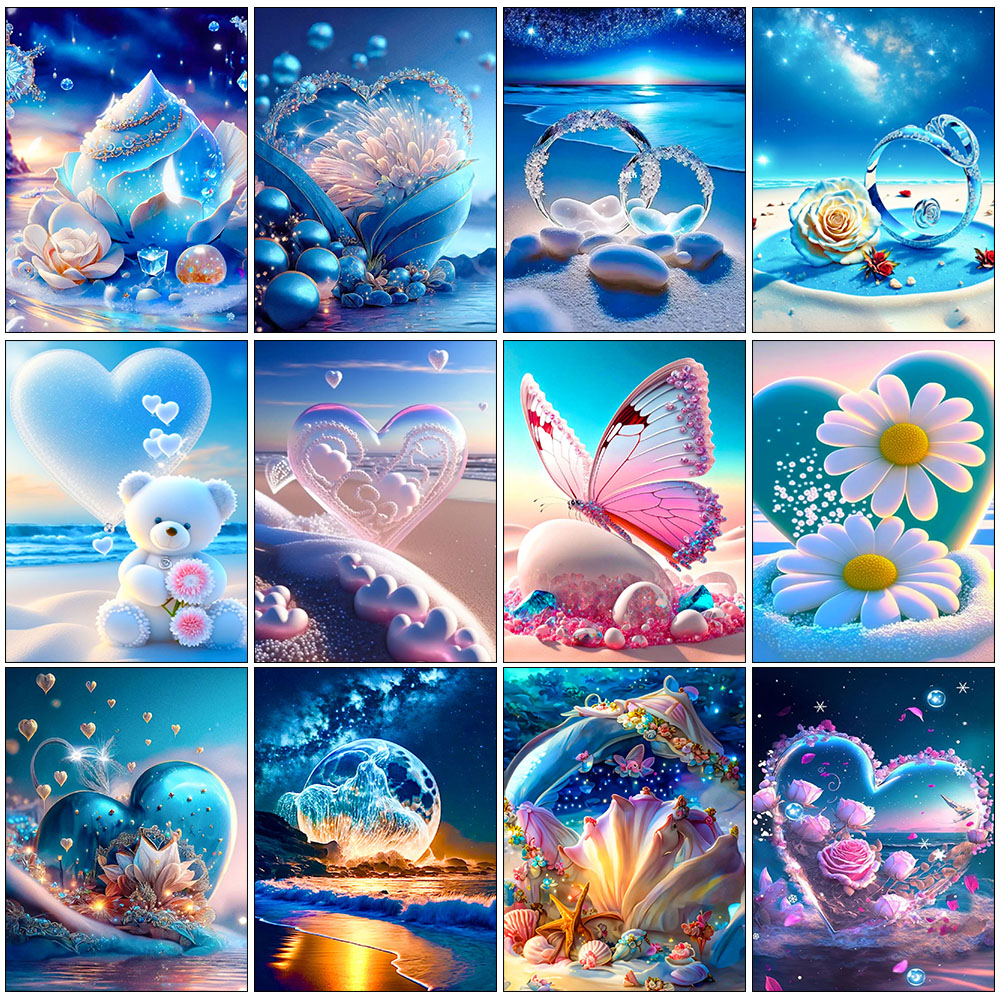 Embroidery Gift Ideas - 5D DIY Seaside Landscape Diamond Painting