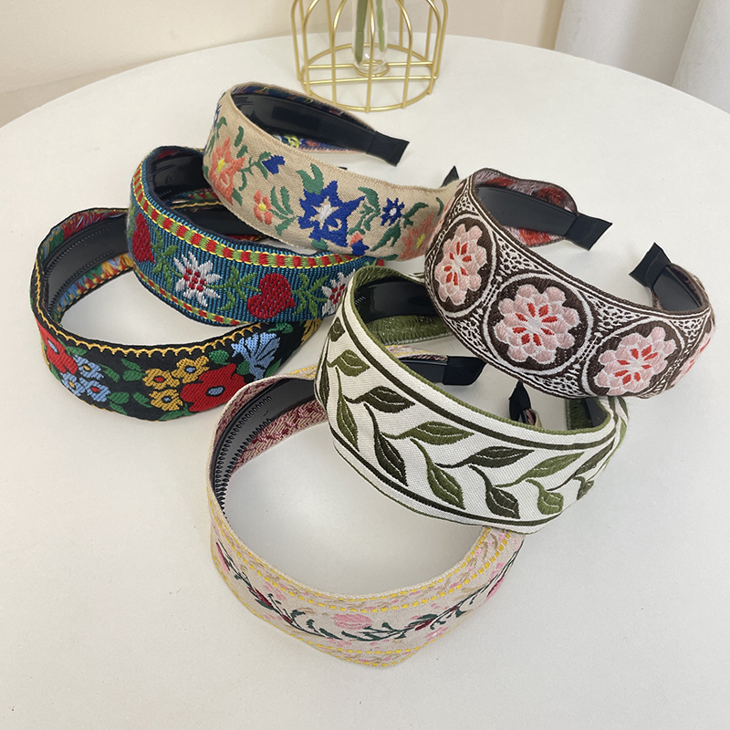 Embroidery Hooping - New Bohemian Style Embroidery Headband Ethnic