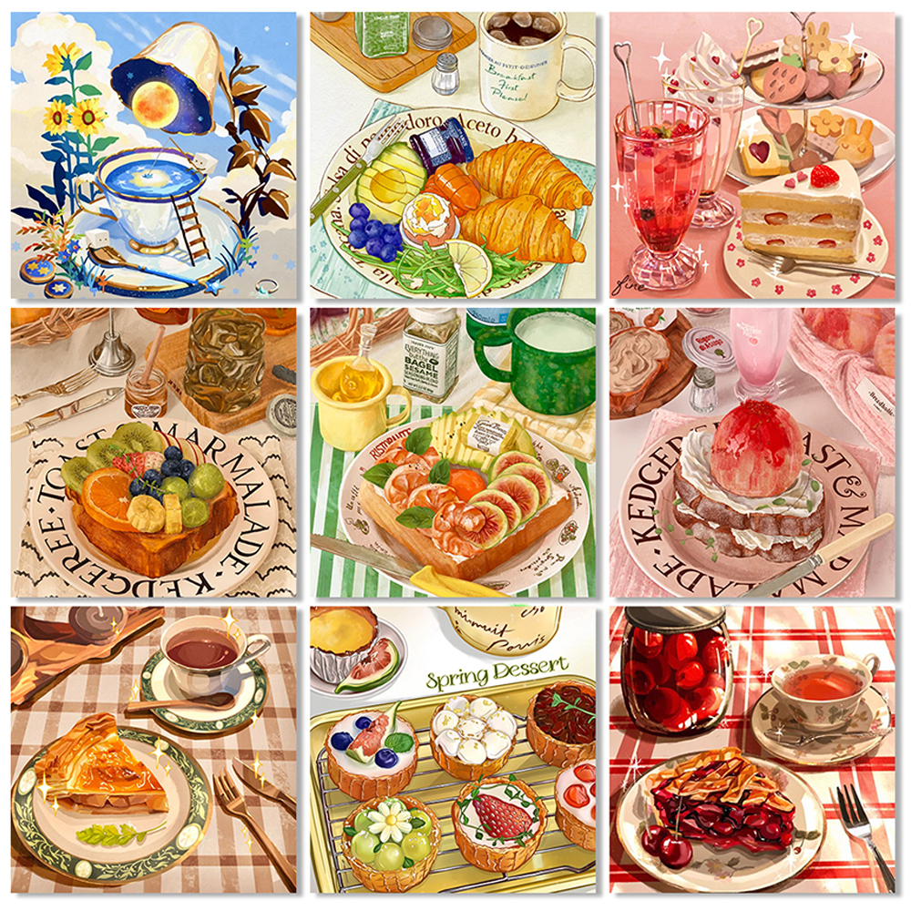 Embroidery Gift Ideas - 5D DIY Cake Dessert Diamond Painting