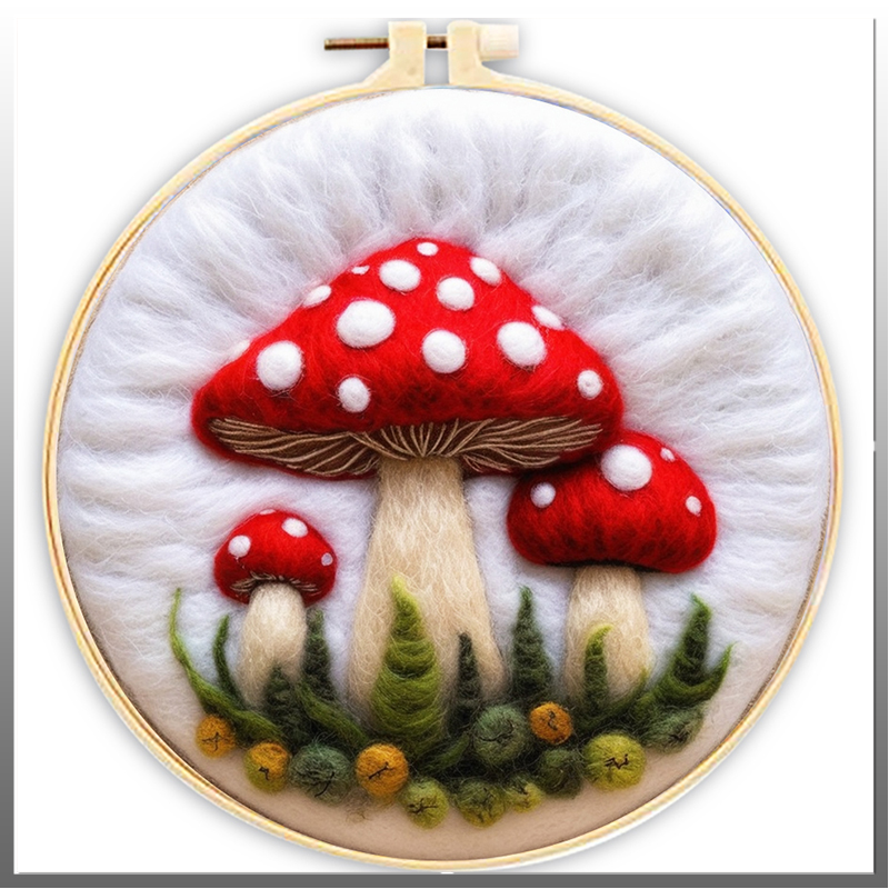 Embroidery Hooping - CHENISTORY DIY Wool Felting Painting Embroidery