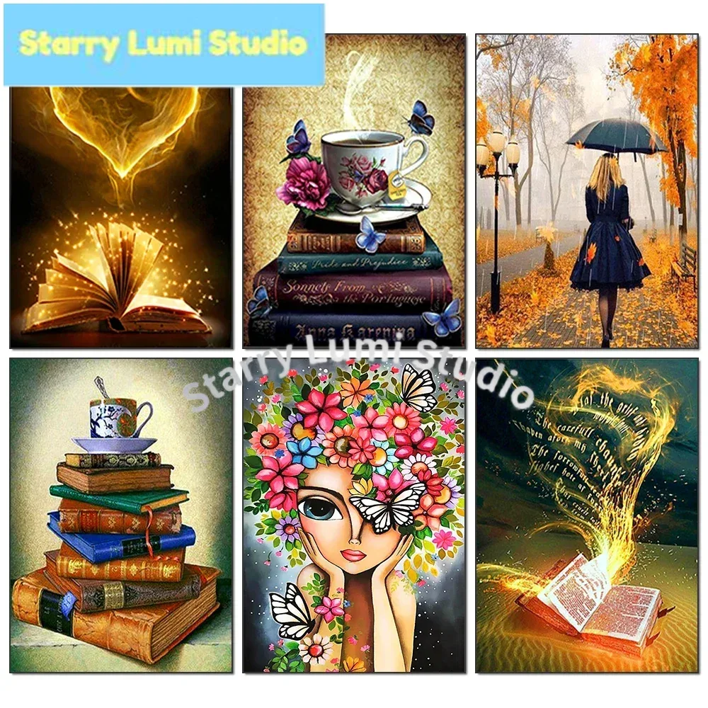 Embroidery Art - 5D Diamond Painting Book Coffee Cup