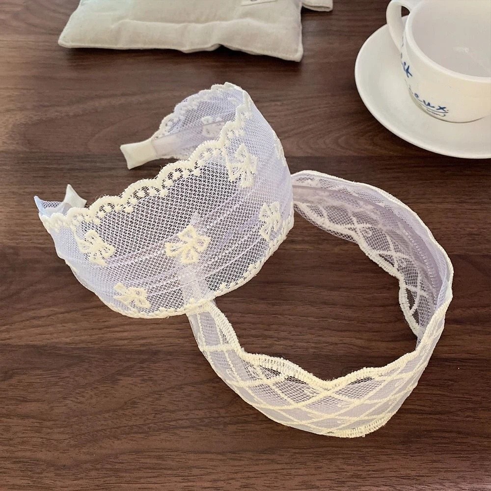 Embroidery Hooping - Cute Korean Style Embroidery Lace Headband