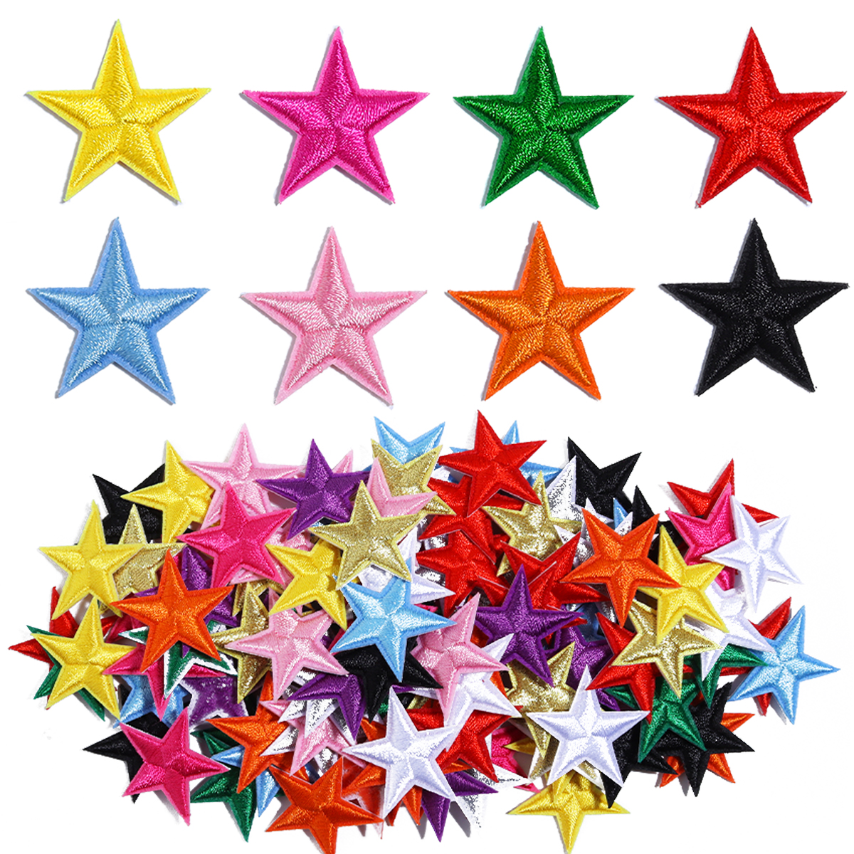 10pcs Small Mini Star Embroide - Embroidery Gold incelemesi ve fiyatı