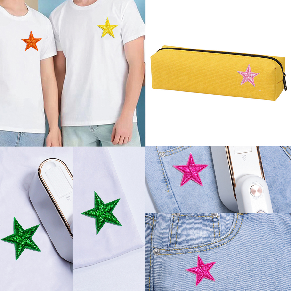 10pcs Small Mini Star Embroide - Embroidery Gold incelemesi ve fiyatı