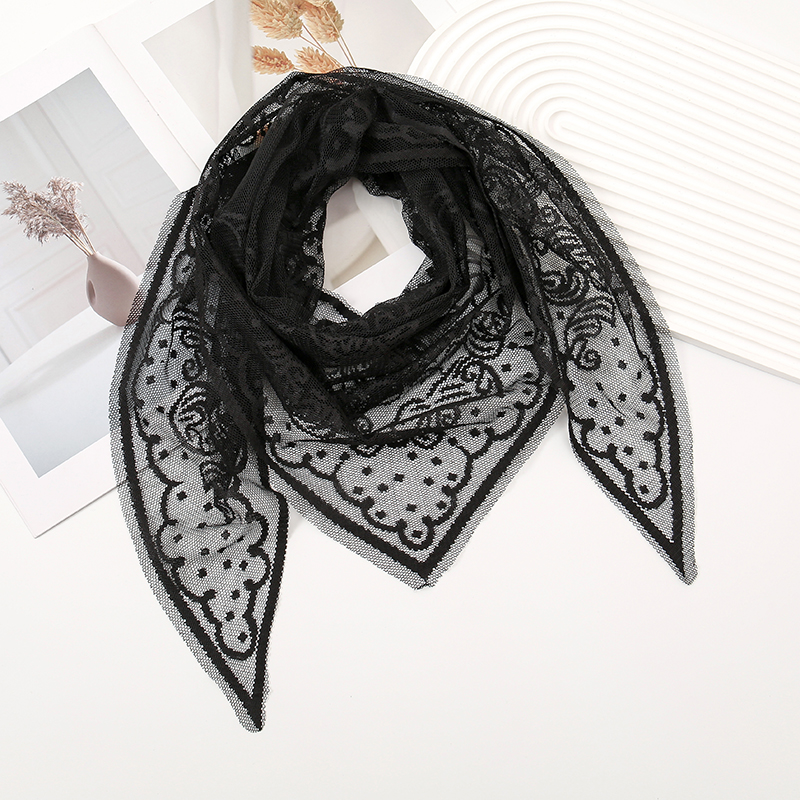 Women Lace Triangle Scarf for  - Embroidery Veil incelemesi ve fiyatı