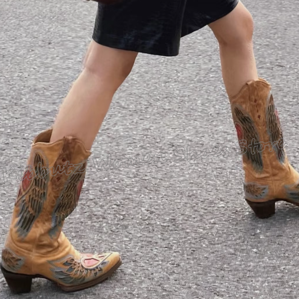 Embroidered Cowboy Western Boo - Embroidery Shoes incelemesi ve fiyatı