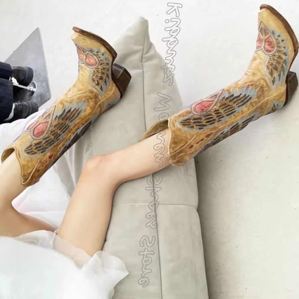 Embroidered Cowboy Western Boo - Embroidery Shoes incelemesi ve fiyatı