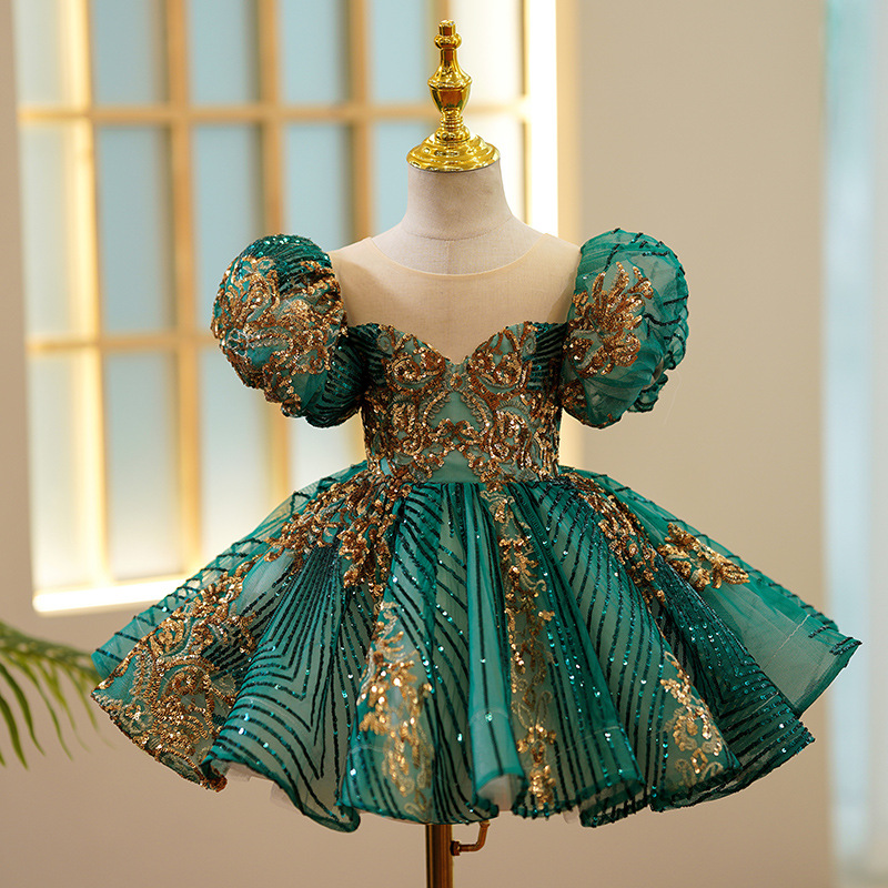 Kids Luxury Party Green Gold D - Embroidery Gold incelemesi ve fiyatı