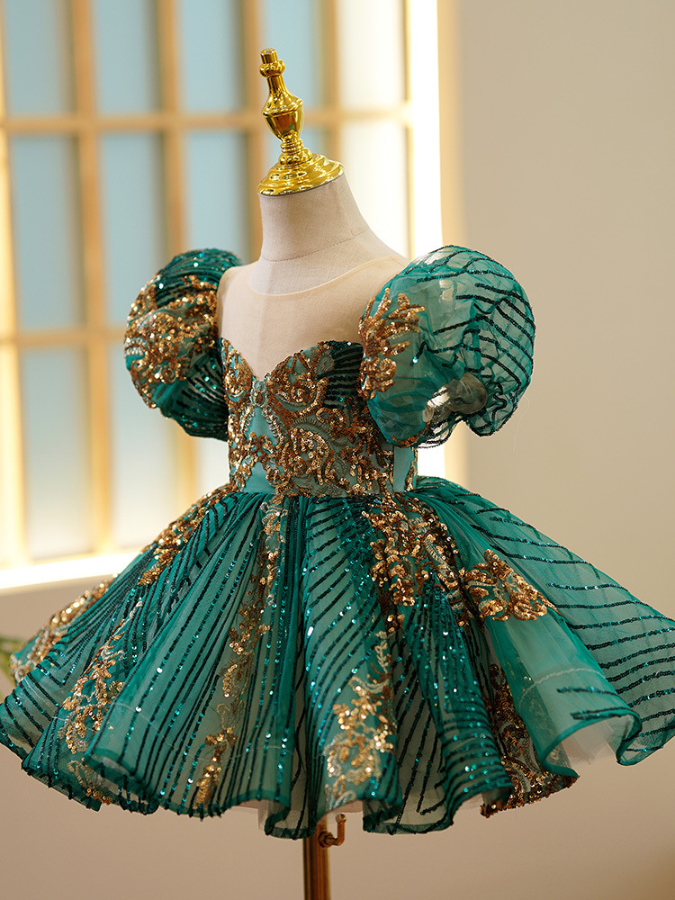 Kids Luxury Party Green Gold D - Embroidery Gold incelemesi ve fiyatı