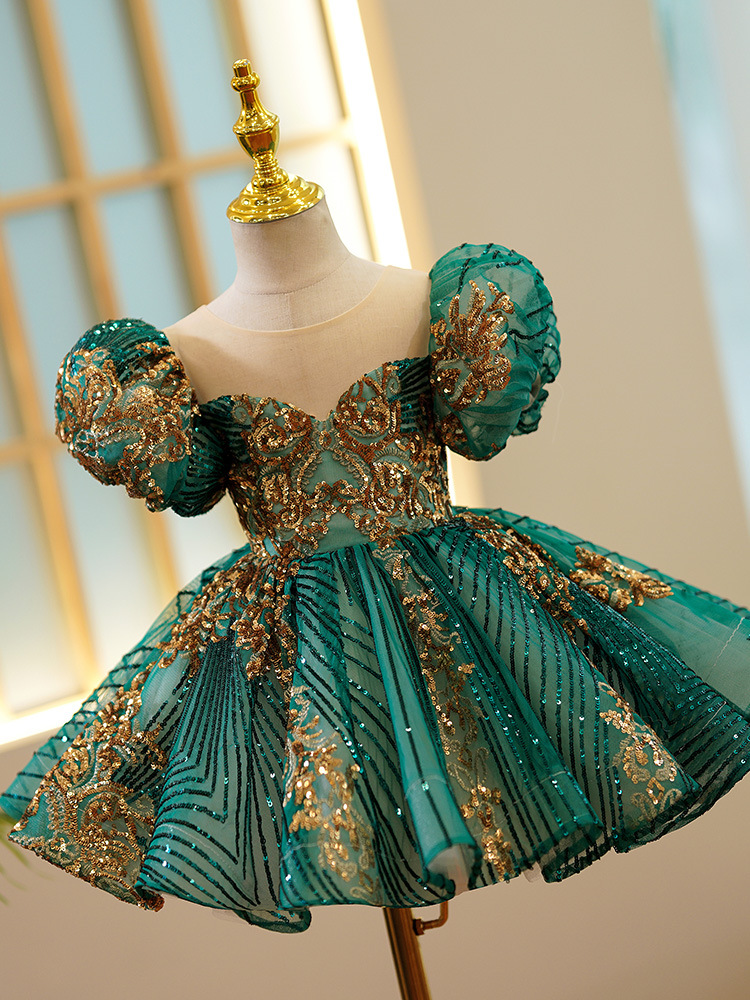 Kids Luxury Party Green Gold D - Embroidery Gold incelemesi ve fiyatı