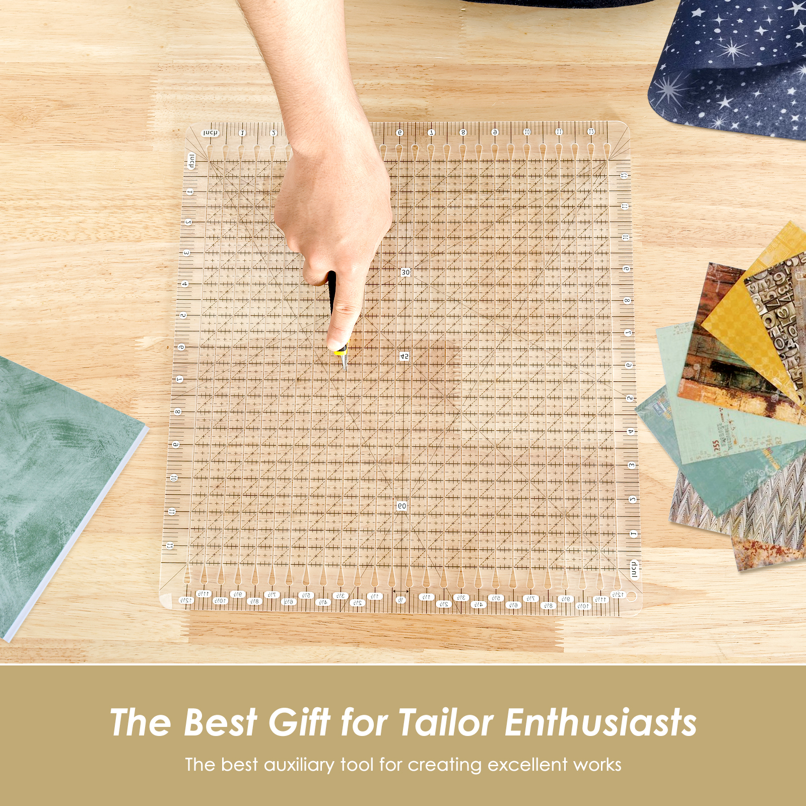 Quilting Ruler 12 x 12 Inches  - Embroidery Converter incelemesi ve fiyatı