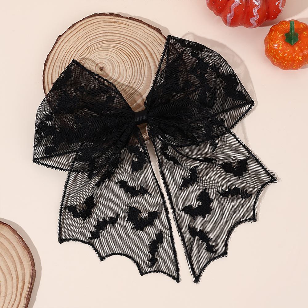 Halloween Bat Bow Hair Clips B - Embroidery Veil incelemesi ve fiyatı