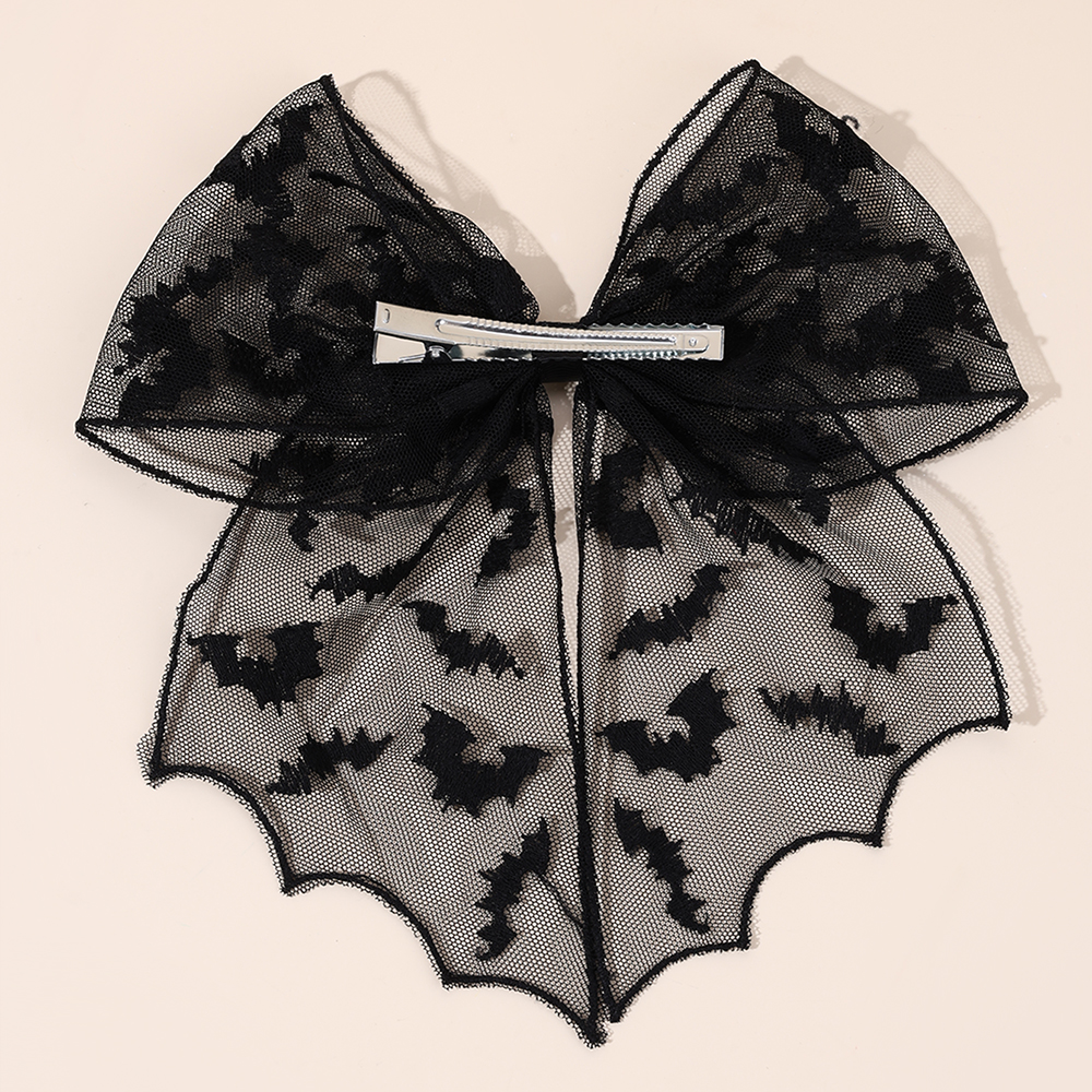 Halloween Bat Bow Hair Clips B - Embroidery Veil incelemesi ve fiyatı