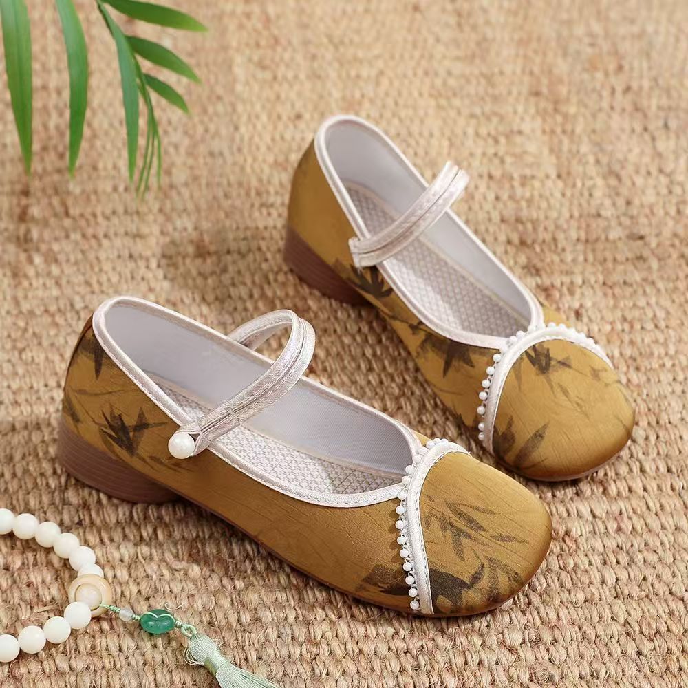 Mesh Rhinestone Rear Empty Sti - Embroidery Shoes incelemesi ve fiyatı