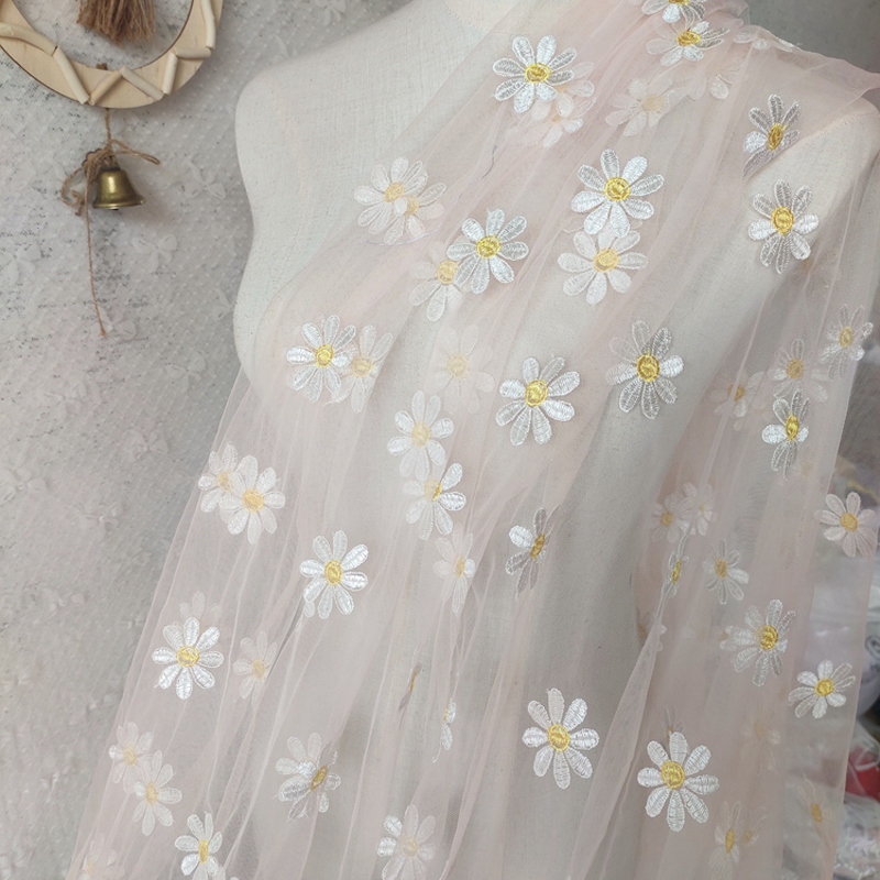 150cm Wide Daisy Embroidery La - Embroidery Veil incelemesi ve fiyatı