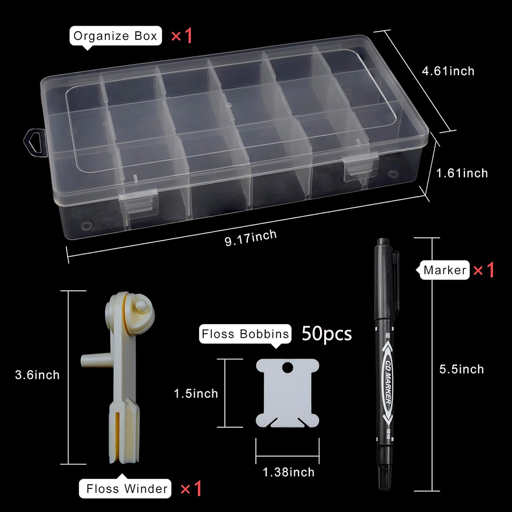 Embroidery Floss Organizer 18  - Embroidery Tas incelemesi ve fiyatı