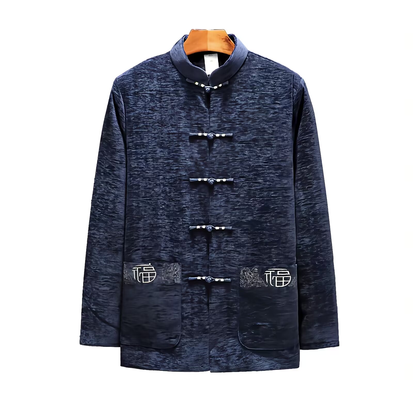Men Velvet Fleece Lined Jacket - Embroidery Online Design incelemesi ve fiyatı
