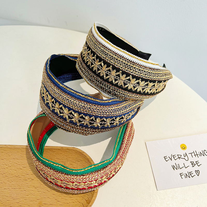 Women Girls Vintage Bohemian E - Embroidery Gold incelemesi ve fiyatı