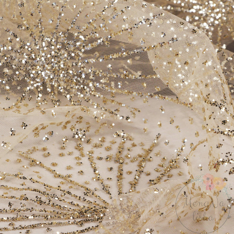 Embellished Tulle Fabric Metal - Embroidery Veil incelemesi ve fiyatı