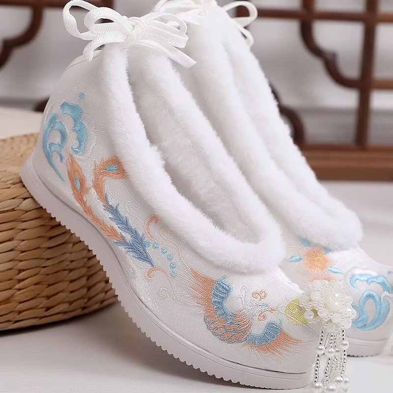 Winter Hanfu Shoes Women Chine - Embroidery Shoes incelemesi ve fiyatı