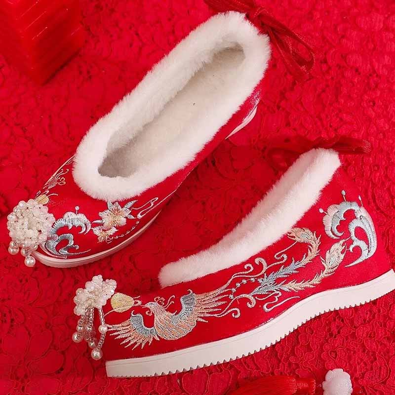 Winter Hanfu Shoes Women Chine - Embroidery Shoes incelemesi ve fiyatı