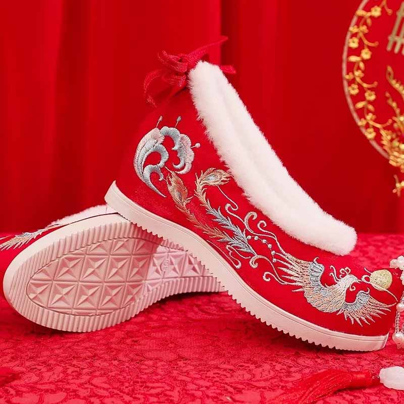 Winter Hanfu Shoes Women Chine - Embroidery Shoes incelemesi ve fiyatı