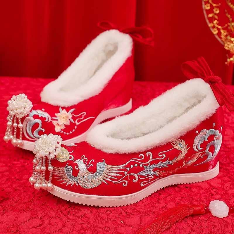 Winter Hanfu Shoes Women Chine - Embroidery Shoes incelemesi ve fiyatı