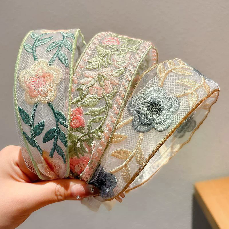 Elegant Chiffon Embroidery Flo - Embroidery Hooping incelemesi ve fiyatı