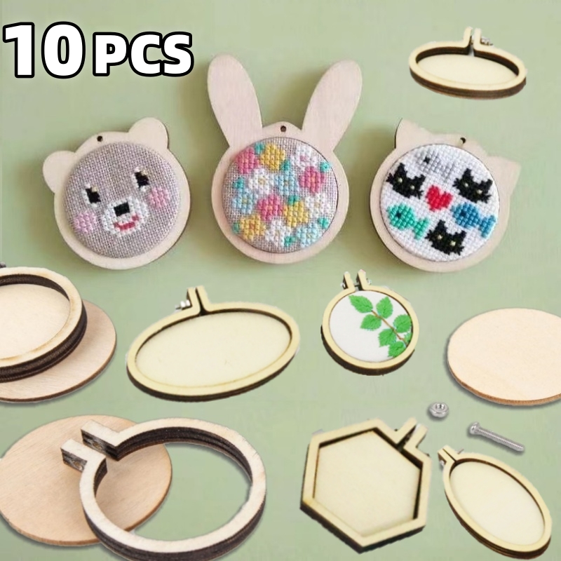 10PCS Mini Embroidery Hoop Woo - Embroidery Hooping incelemesi ve fiyatı