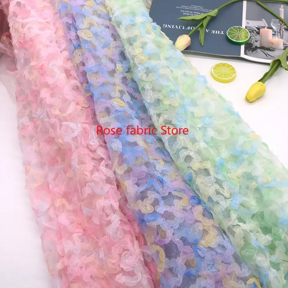 Gradient chiffon rose crochet  - Embroidery Veil incelemesi ve fiyatı