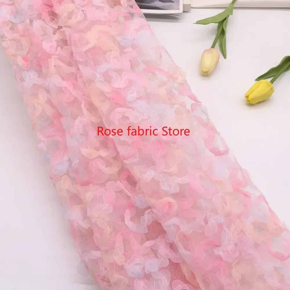 Gradient chiffon rose crochet  - Embroidery Veil incelemesi ve fiyatı