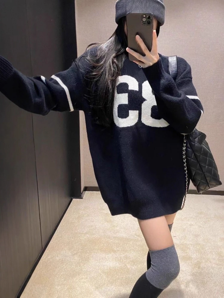 Y2K Vintage Knitted Sweater Wo - Embroidery Fashion incelemesi ve fiyatı