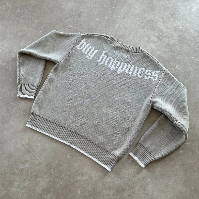 Harajuku Casual gold Sweaters  - Embroidery Gold incelemesi ve fiyatı