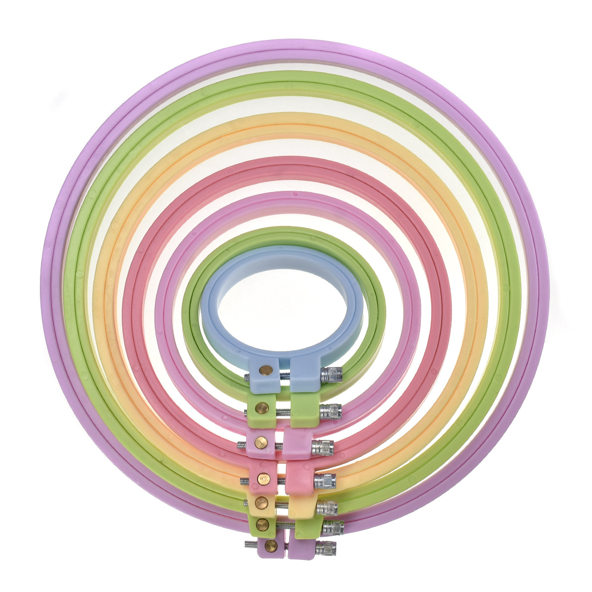 1/7pcs 7-25cm Plastic Embroide - Embroidery Hooping incelemesi ve fiyatı