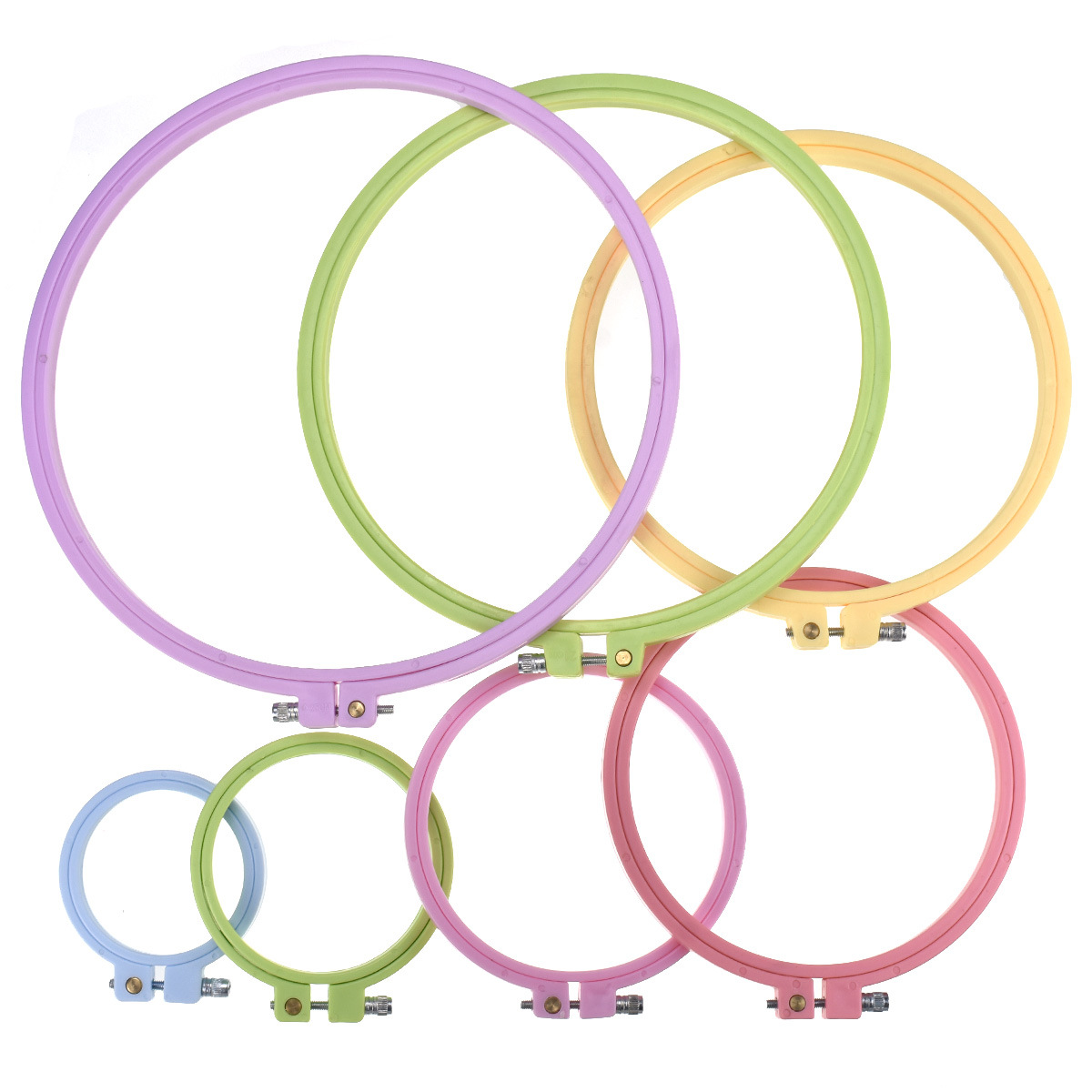 1/7pcs 7-25cm Plastic Embroide - Embroidery Hooping incelemesi ve fiyatı