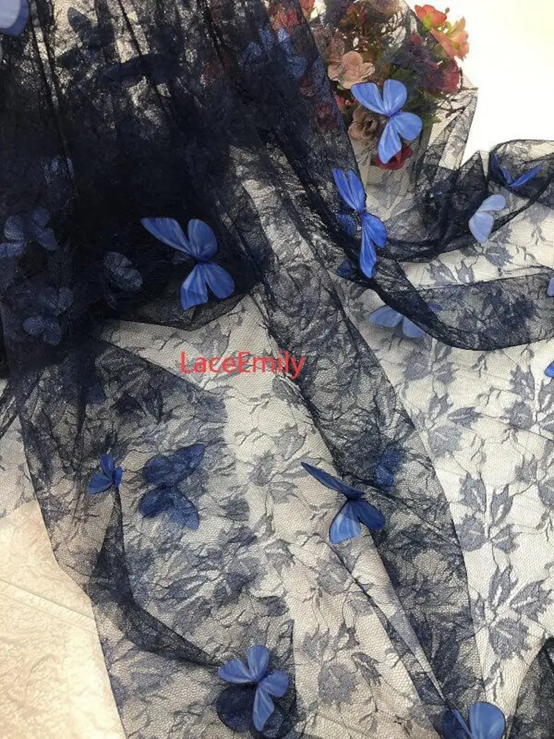 4 Colors 3D butterfly embroide - Embroidery Veil incelemesi ve fiyatı