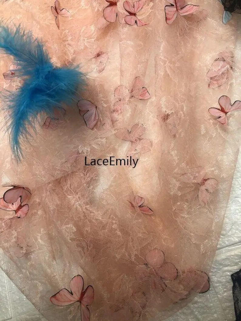 4 Colors 3D butterfly embroide - Embroidery Veil incelemesi ve fiyatı