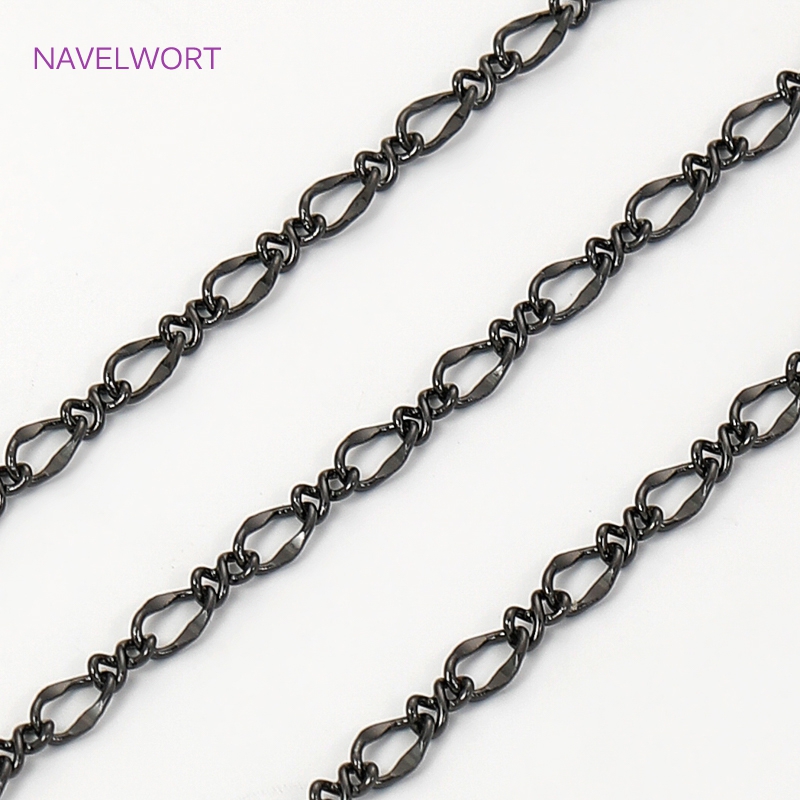 Black Color Oval Thin Chains F - Embroidery Art incelemesi ve fiyatı