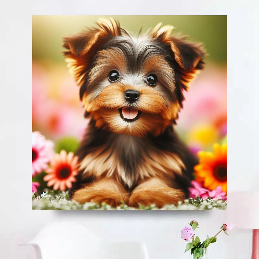 Yorkshire Terrier Dog 5D DIY D - Embroidery Gift Ideas incelemesi ve fiyatı