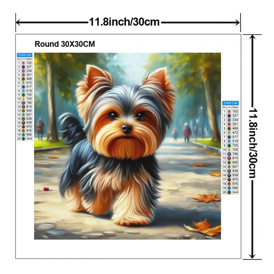 Yorkshire Terrier Dog 5D DIY D - Embroidery Gift Ideas incelemesi ve fiyatı