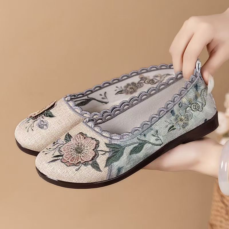 Women Spring Autumn New Flat s - Embroidery Shoes incelemesi ve fiyatı