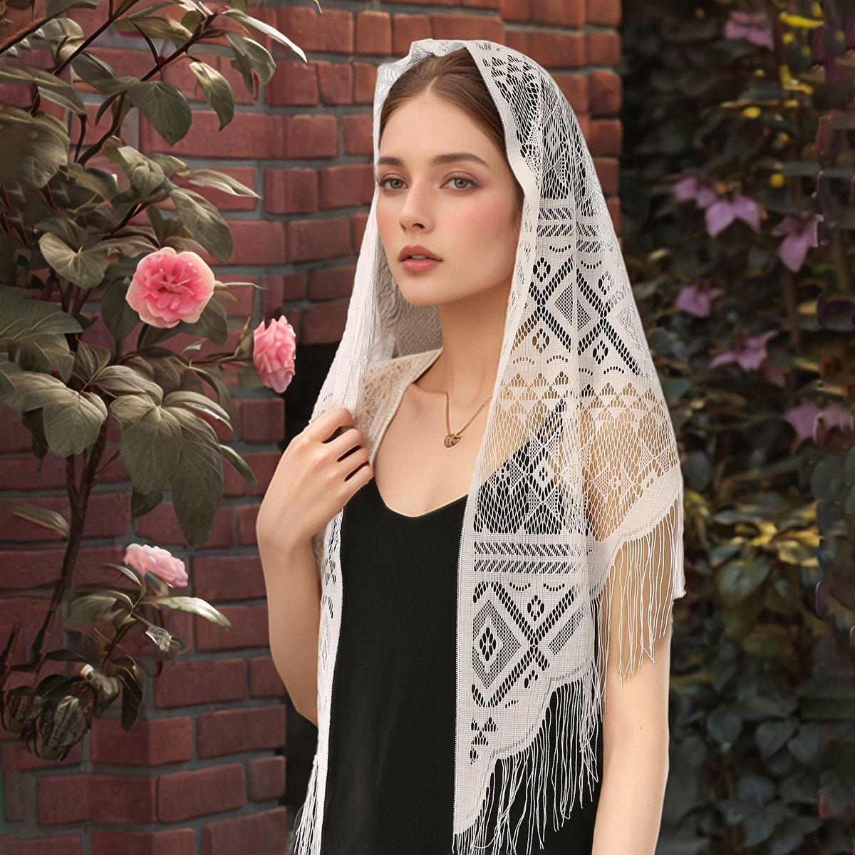 Fashion Lace Embroidery Triang - Embroidery Veil incelemesi ve fiyatı
