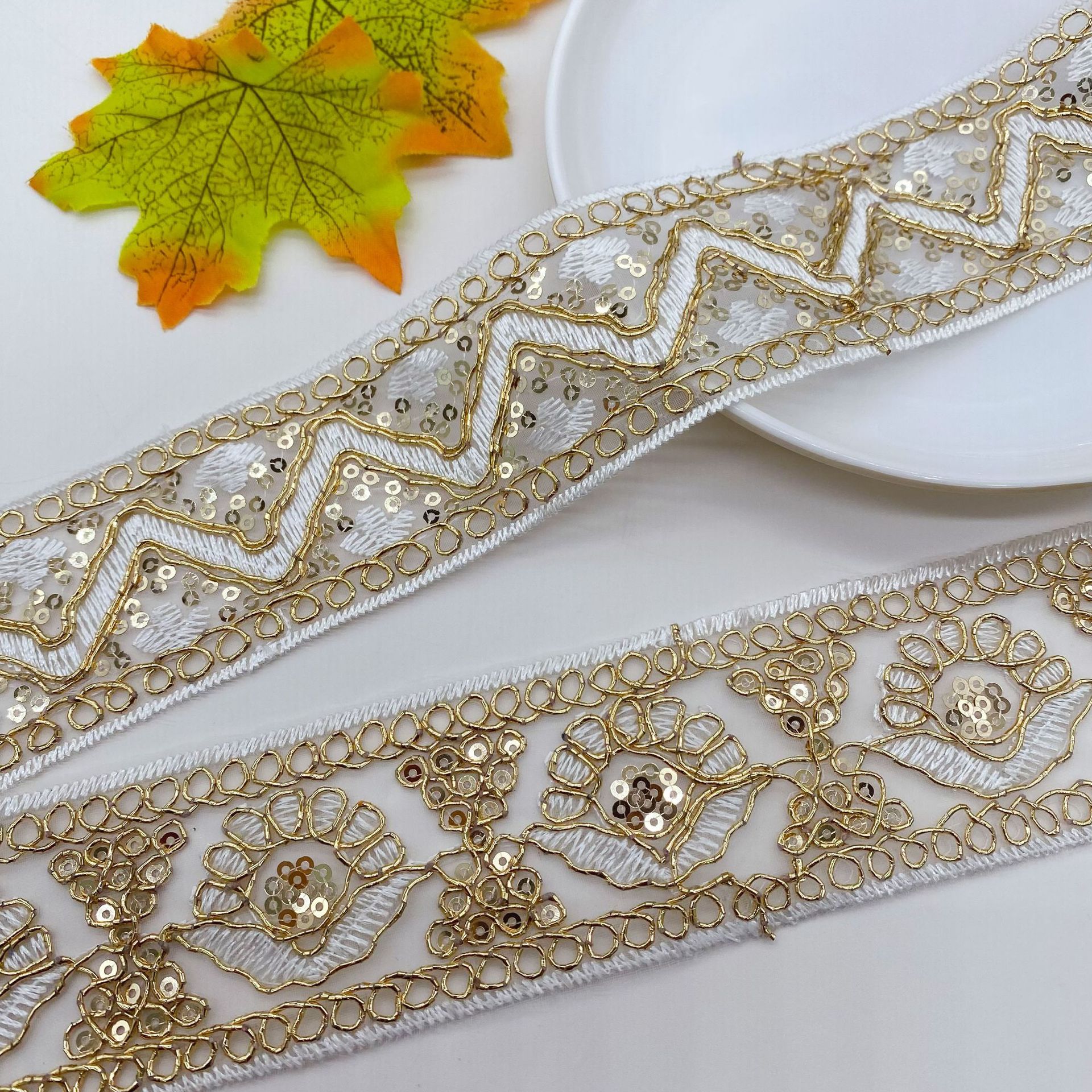 3Yards Of Wholesale National S - Embroidery Gold incelemesi ve fiyatı