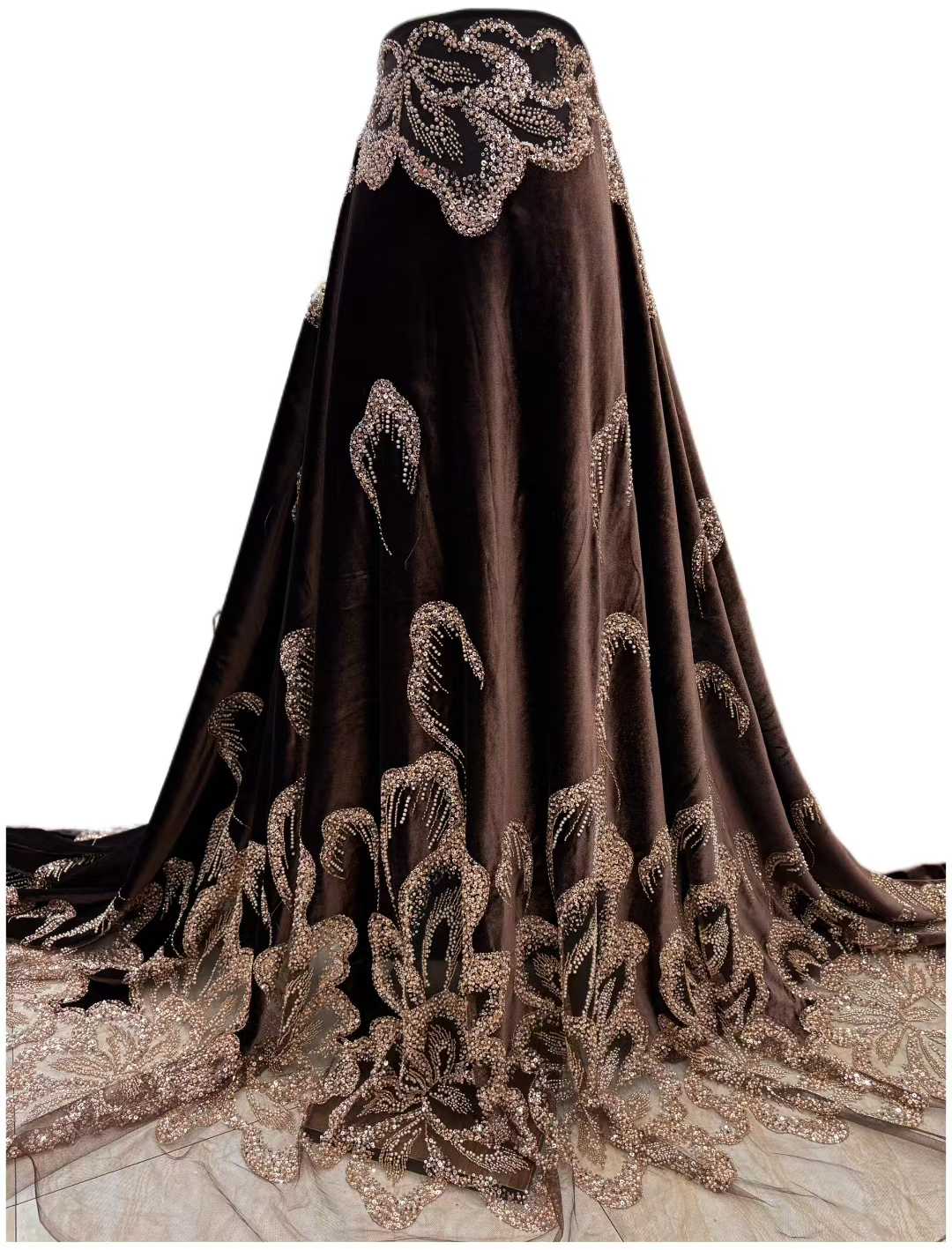African Velvet Beaded Heavy La - Embroidery Abaya incelemesi ve fiyatı