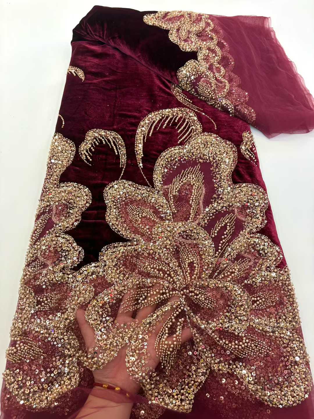 African Velvet Beaded Heavy La - Embroidery Abaya incelemesi ve fiyatı