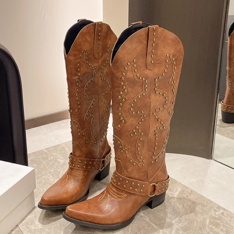 Autumn Winter Belt Buckle Rive - Embroidery Shoes incelemesi ve fiyatı