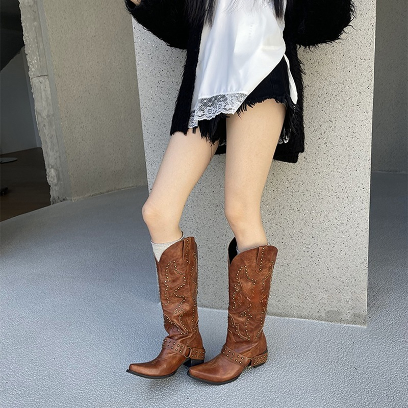 Autumn Winter Belt Buckle Rive - Embroidery Shoes incelemesi ve fiyatı